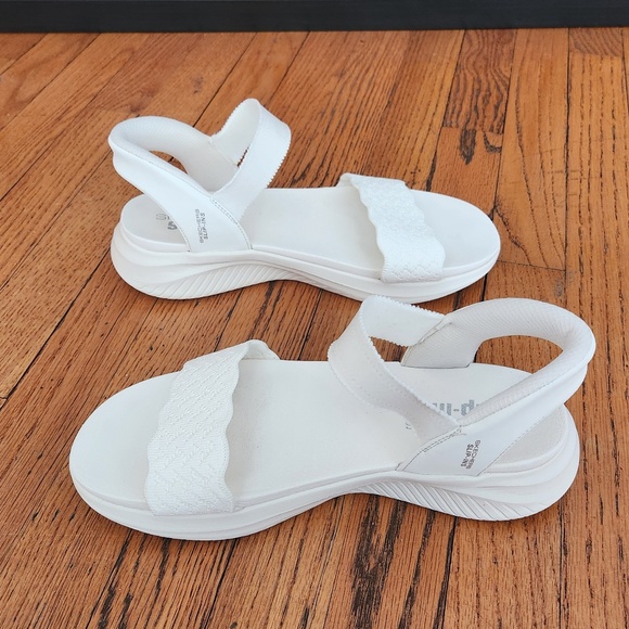 Skechers Slip Ins Ultra- Flex Washable Knit Sandals -Feelin' Pretty 10 W - Picture 5 of 7